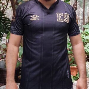 Camisa Negra Sublimada De El Salvador Manga Corta 2022