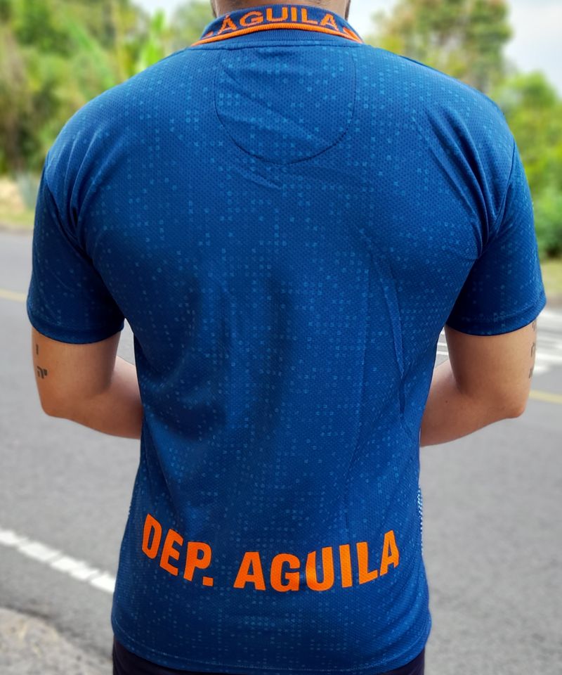 Camisa Polo Azul Del Aguila